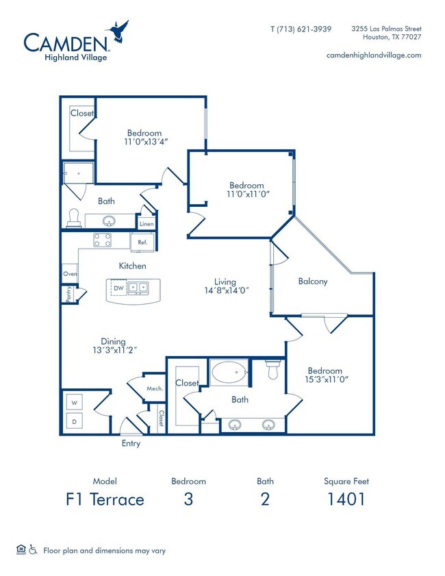 Floorplan - Camden Highland Village