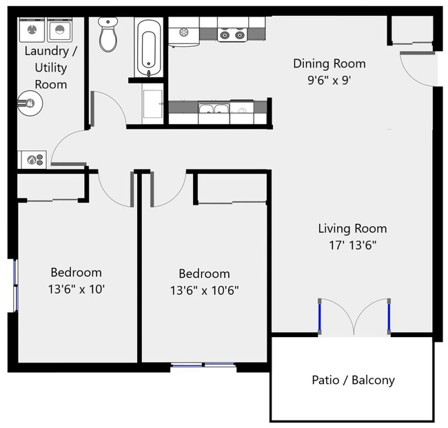 Floorplan - Pennington Court Apartments