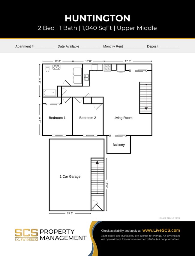 Floorplan - SCS Chilton Apartment Community