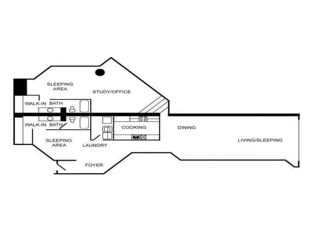Floorplan - South Side on Lamar