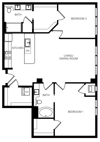 Floorplan - Gatsby Apartments