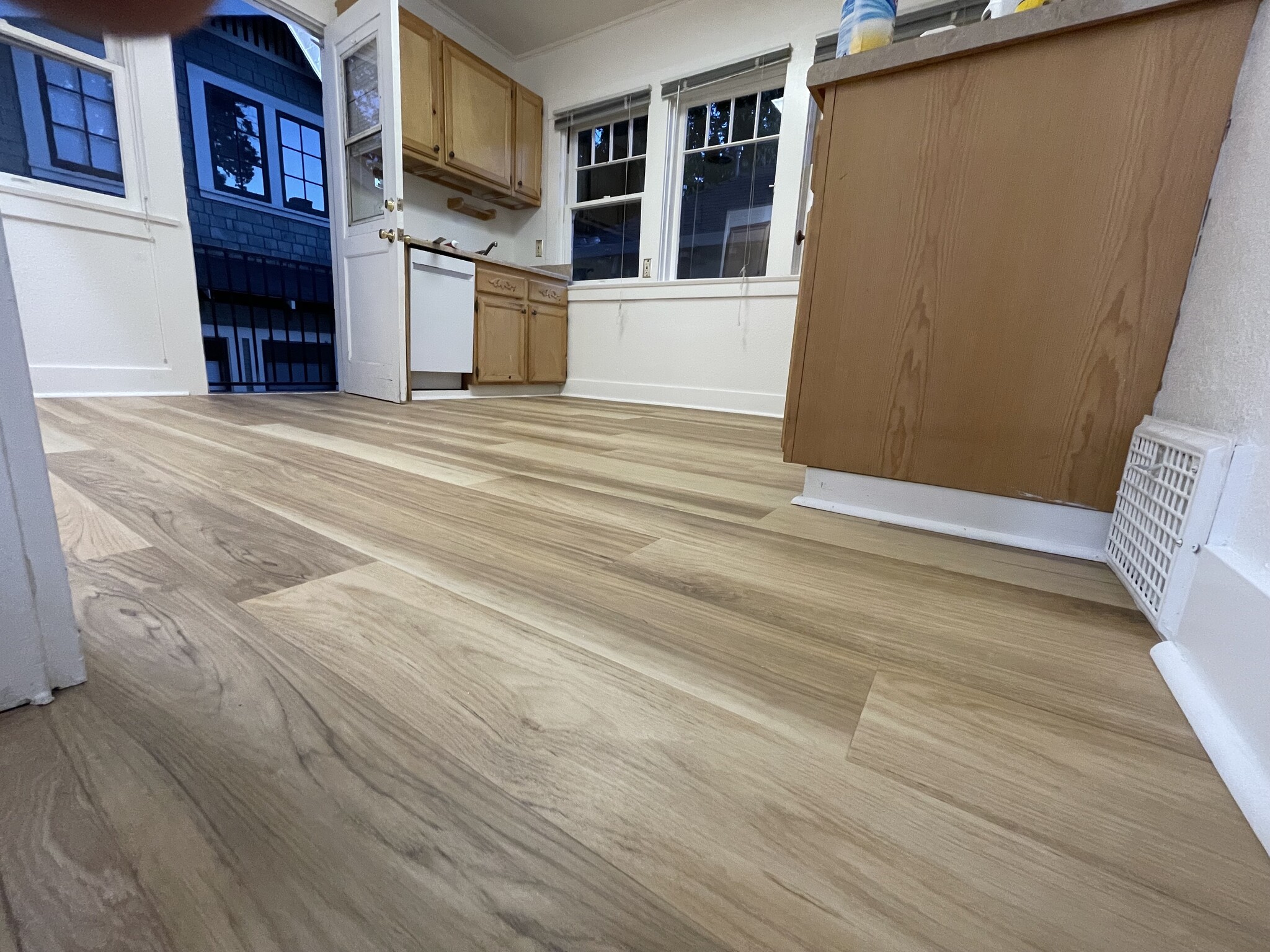 New Kitchen Wood Floor - 2204 G St