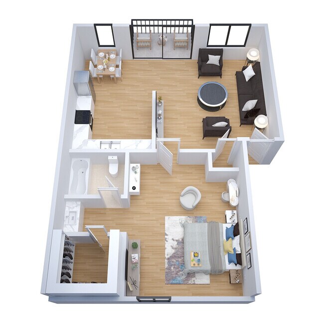 Avalon 1 Bed Floor Plan - Avalon Court