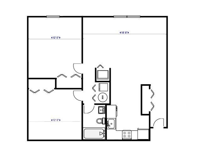 2 Bed / 1 Bath - Reverb Oak Lawn