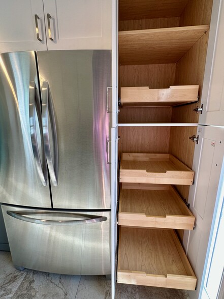 Pantry w/sliding shelves - 1342 Ordway St