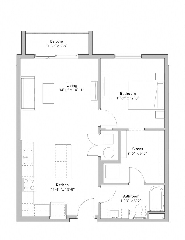 Floorplan - Melody on Main