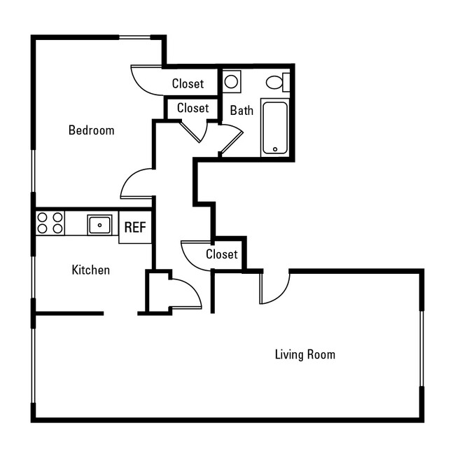 Floorplan - Brighton Gardens Apartment Homes