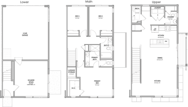 Explore the efficient design of this contemporary townhouse, featuring spacious rooms and modern amenities. - Landings at Gateway