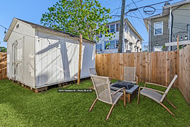 Backyard with Firepit - 3444 Toledano St