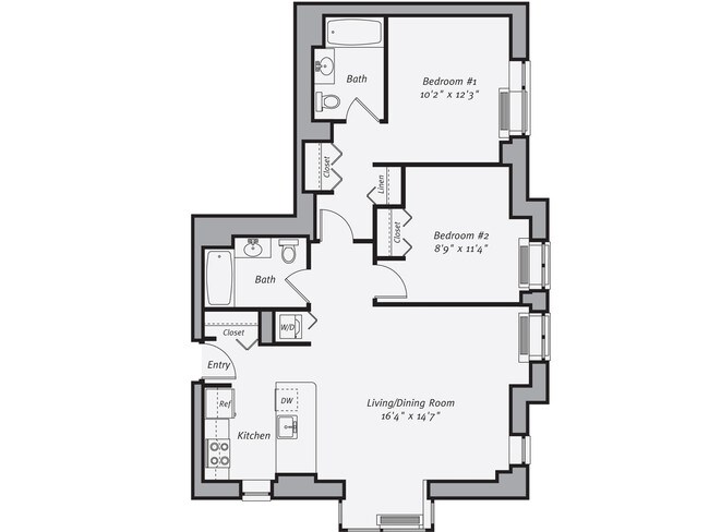 Floorplan - Avalon Riverview South Tower