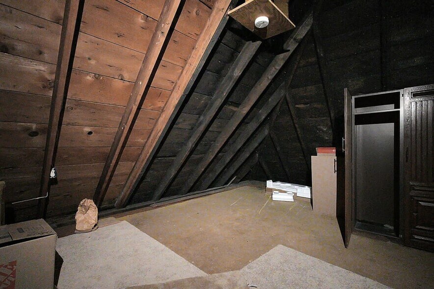Attic for storage. - 328 W 1st Ave