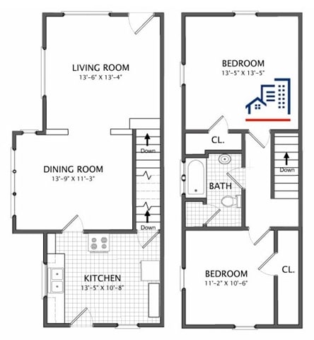 Floorplan - Green Street Apartments