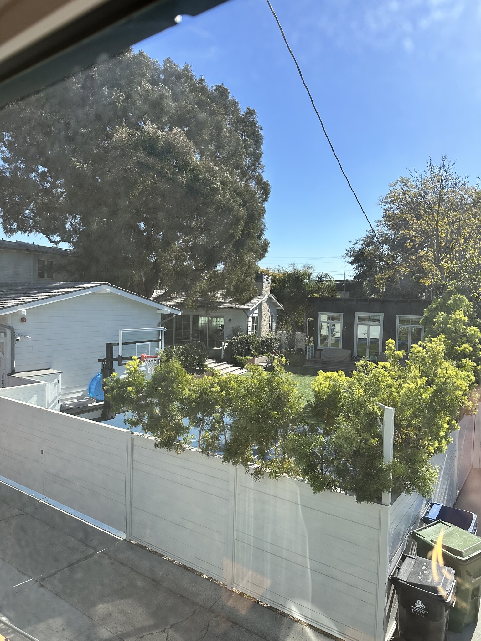 View into neighbors yard - 1615 Shell Ave