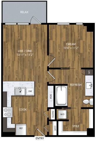 Floorplan - Willamette Tower