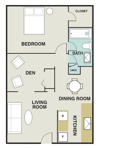 1BR/1BA - Allure Apartments