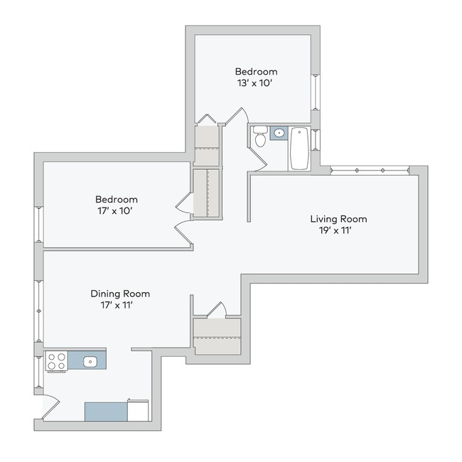 Floorplan - 5222-38 S. Drexel Avenue