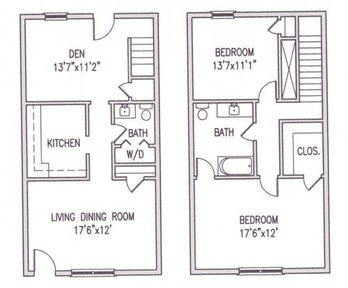 2BR/1.5BA - The Pointe