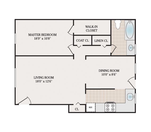 Floorplan - Emerald Apartments