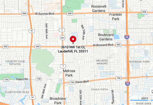 Map - 3610 NW 1st Ct