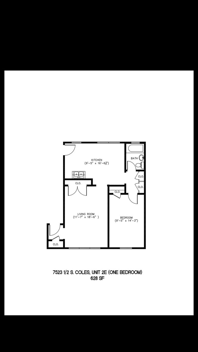 Floorplan - 7517 S. Coles