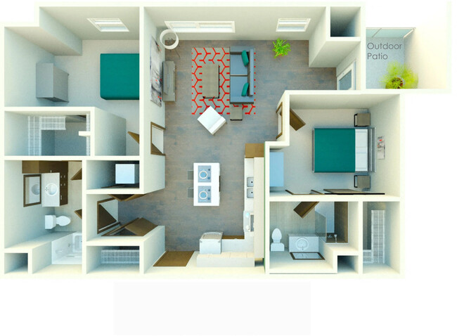 Floorplan - Uptown Apartments