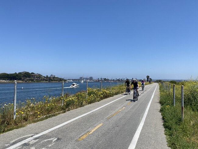 Marina bridge canal path for only pedestrians/bicyclists. Leads to Fisherman's Village Harborfront. - 6308 Vista del Mar