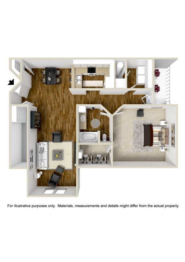 Floorplan - The Vineyard at Castlewoods Apartment Homes