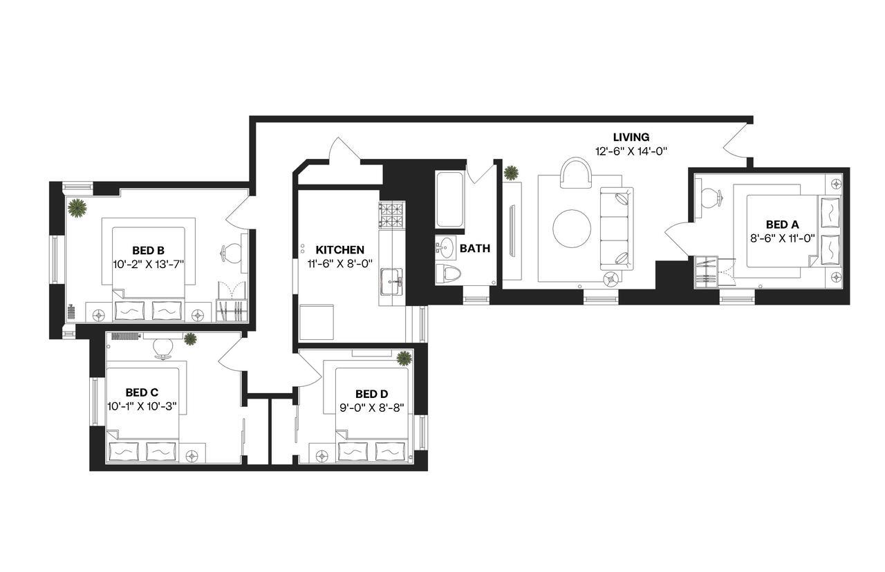 Building Photo - Room in Shared 4 bed/1 bath home in Hamilton Heights