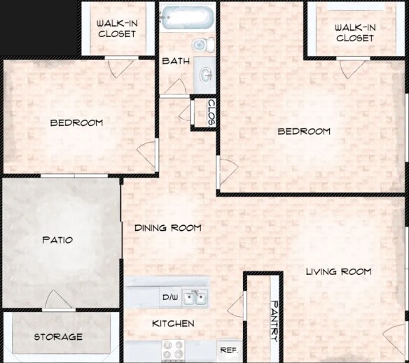 Floorplan - Capewood Apartments