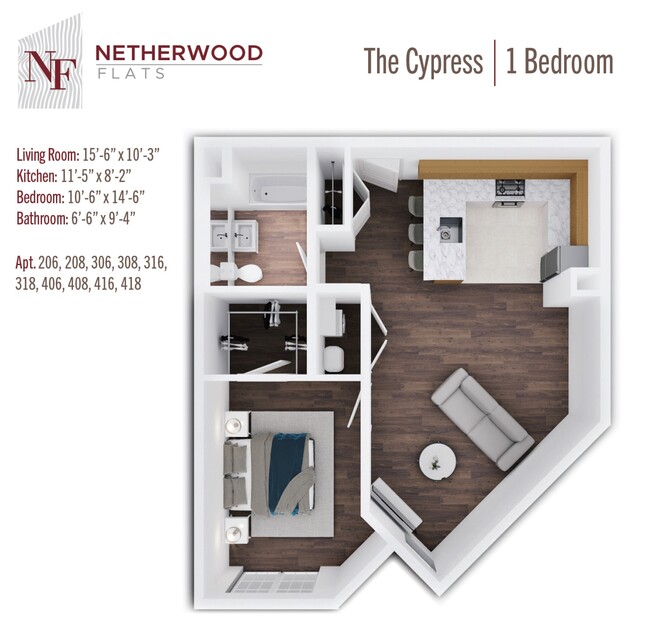 Floorplan - Netherwood Flats