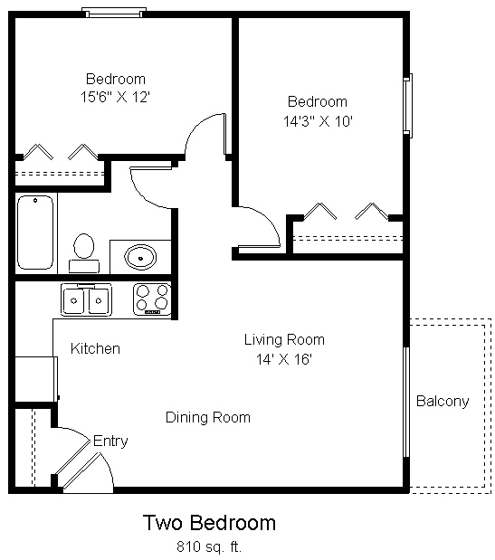 Floorplan - Woodland Park Apartments