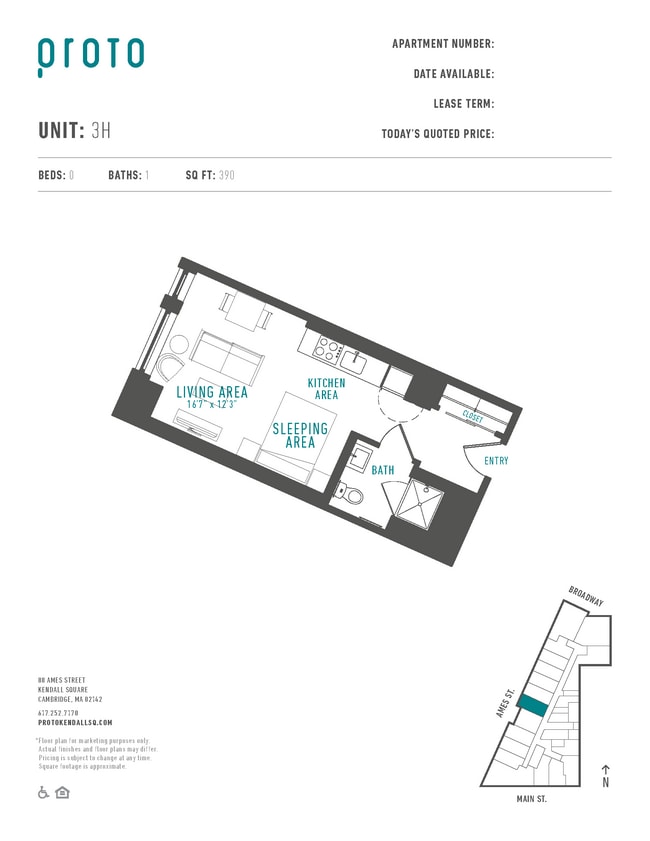Floorplan - Proto Kendall Square