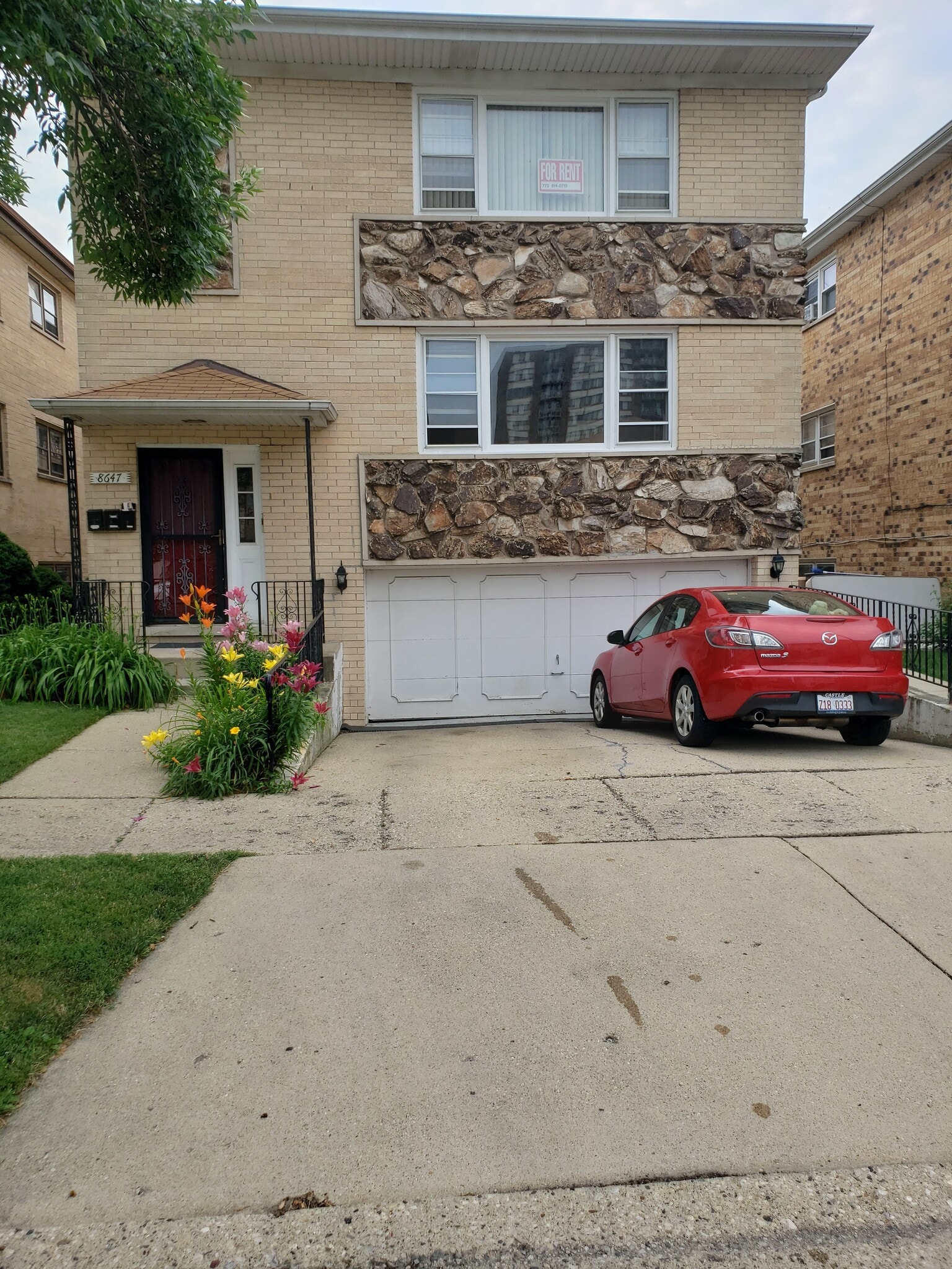 Front door and Driveway - 8647 W Catherine Ave