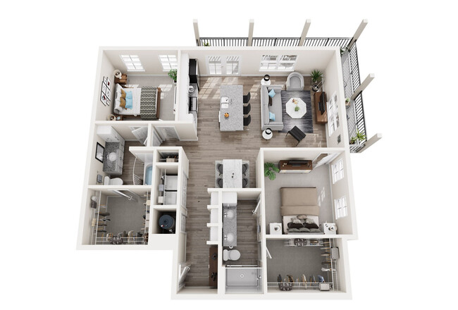 Floorplan - Water's Edge Apartments