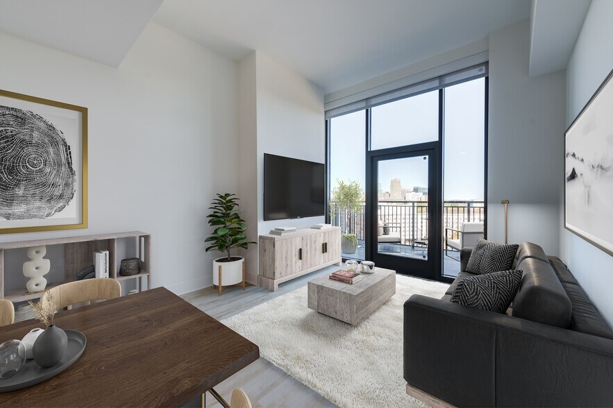1-bedroom Living Room - The Holston at The Weld