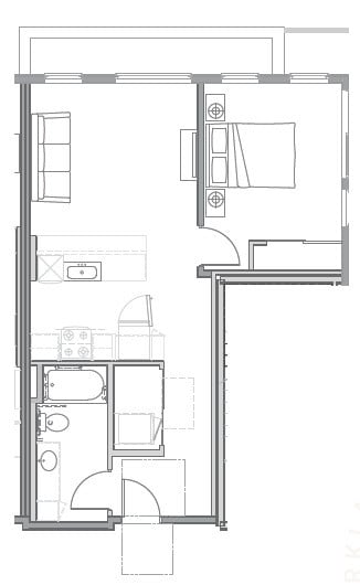 Floorplan - Uptown at Kirkland Urban