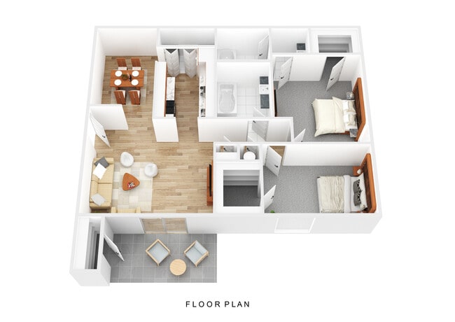 Magnolia Floor Plan - Cambridge Apartments