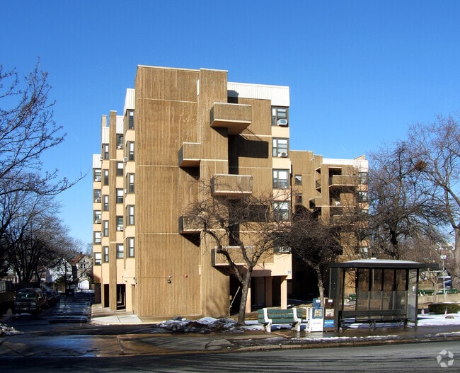 View from the southwest - Wetmore Towers