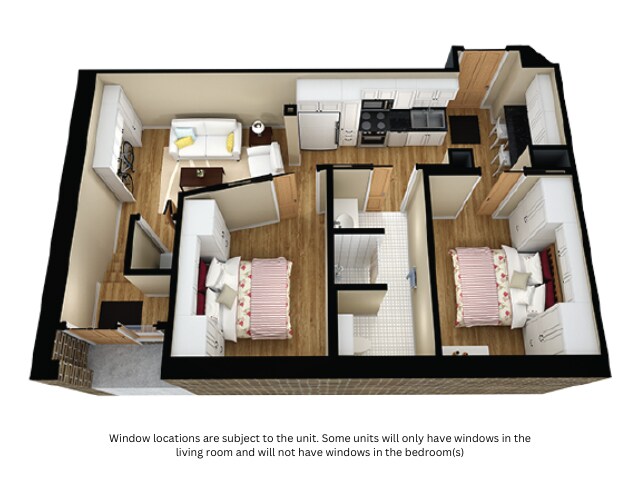 2 Bedroom 1 Bathroom, Emery 1 - Element Communities Downtown Columbia - Hi...