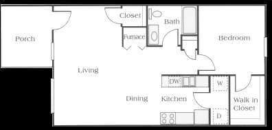 1BR/1BA - Canterbury House Apartments - Lebanon