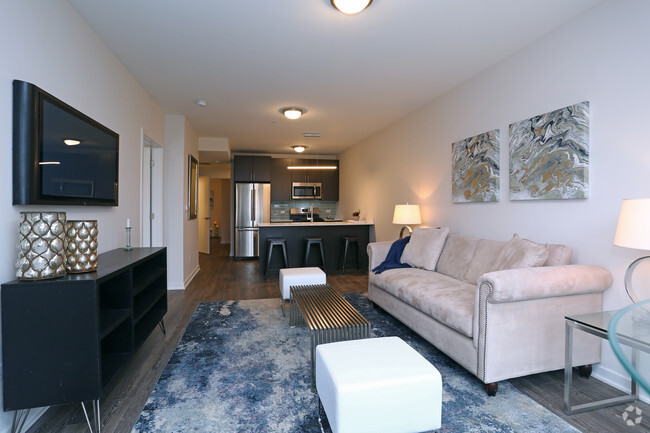 2BR, 2BA - Living Room - 1325 N Wells Apartments