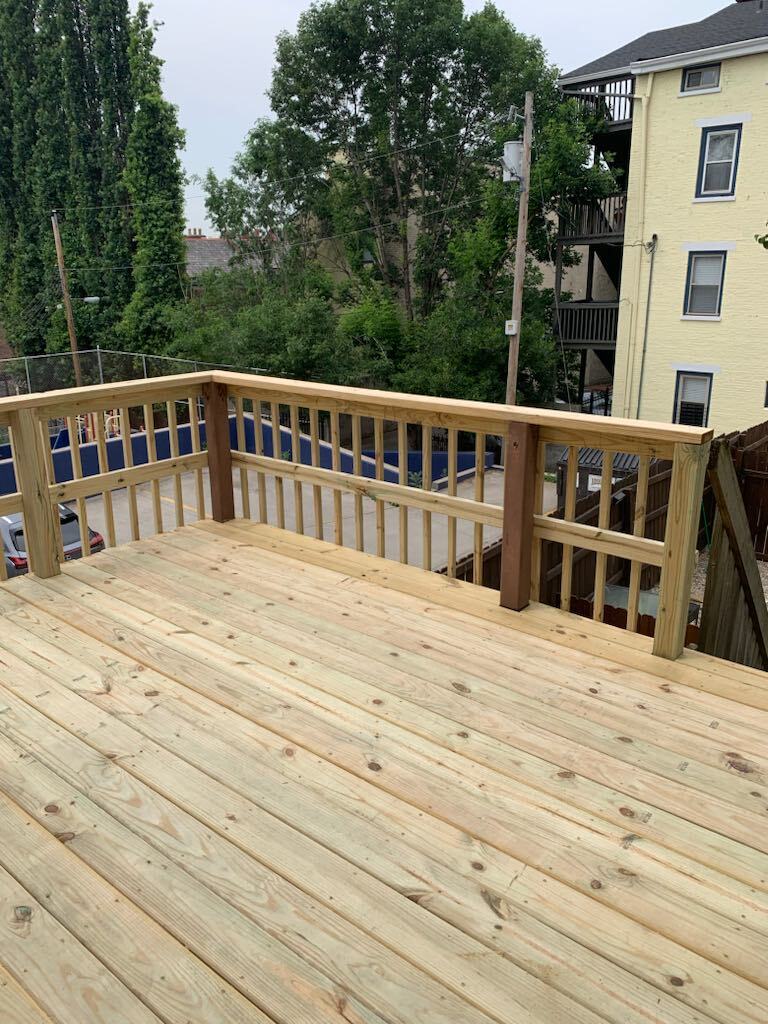 New Patio Deck - 1619 Mansfield St