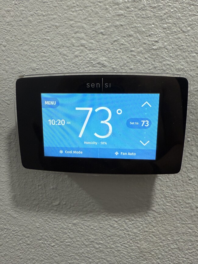 Sensi thermostat compatible with your smart phone - 605 E Mistletoe Ave