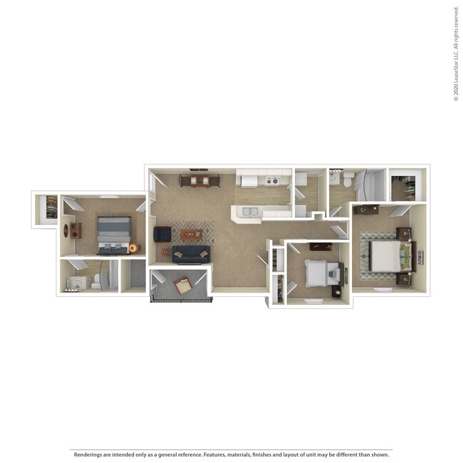 3 Bedroom 2 Bath - Cedar Square