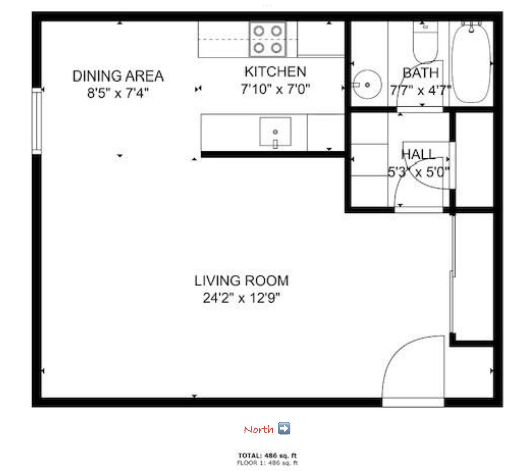 Floorplan - 1735 N Fuller Ave