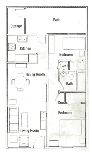 2BR/1BA - Stratford Place Apartments