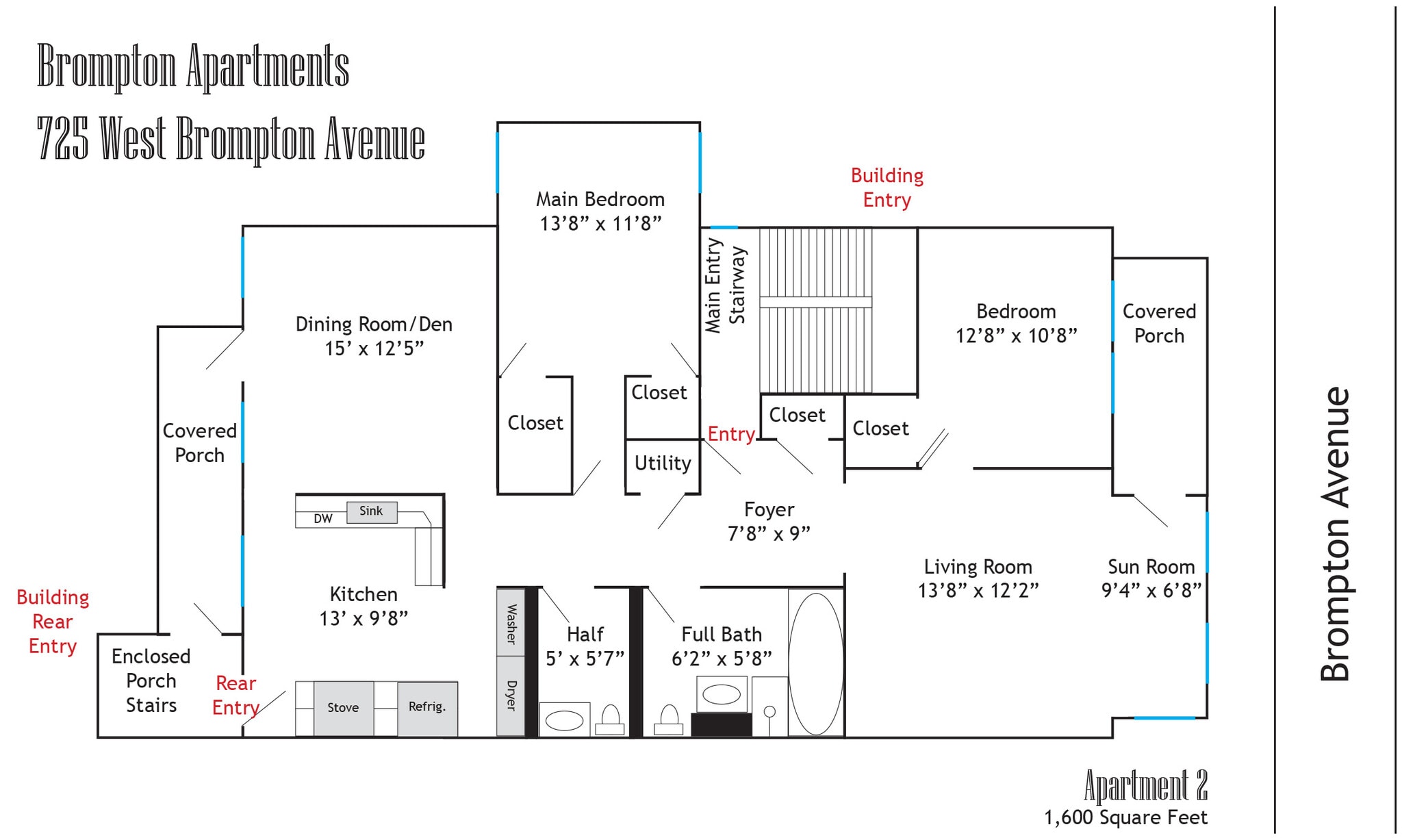 Apartment 2 - 725 W Brompton Ave