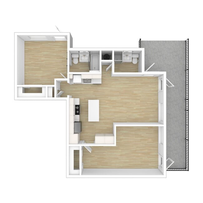 Floorplan - Standiford Court Apartments