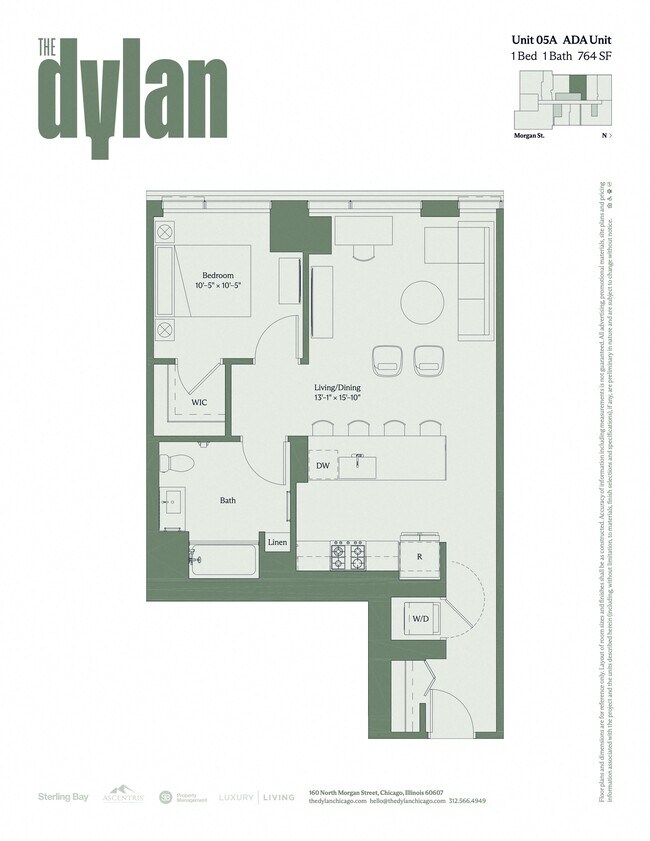 Floorplan - The Dylan Chicago