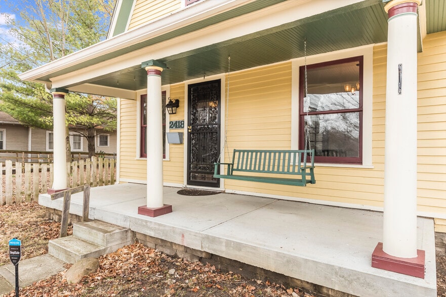 Front porch with swing - 2418 E 16th St